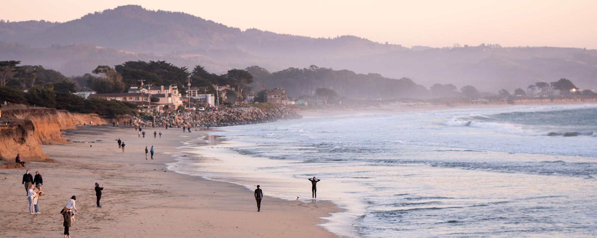 sunset at Montara Beach near Half Moon Bay